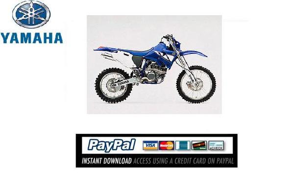 Product picture Download Service & repair manual Yamaha WR250F 2001