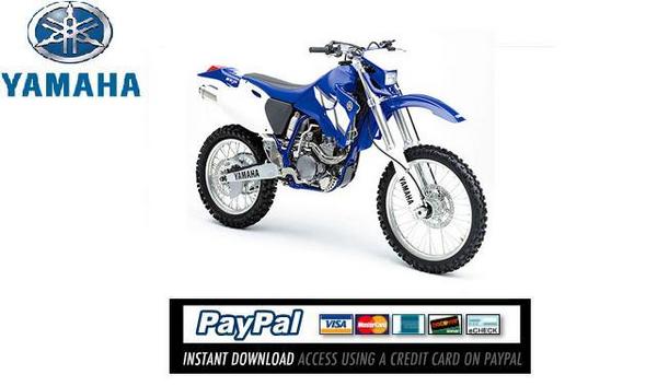 Product picture Download Service & repair manual Yamaha WR250F 2002