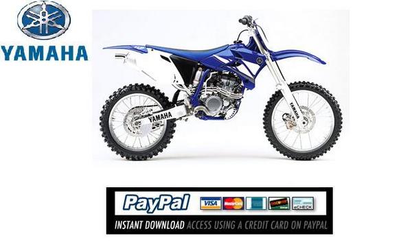 Product picture Download Service & repair manual Yamaha YZ250F 2003