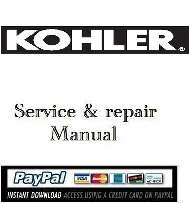 Product picture Download service manual Kohler generator10EG 13EG 15EG